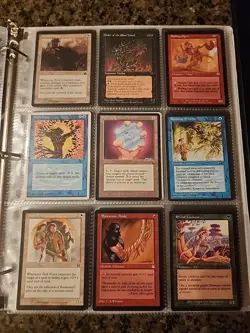 Vintage Magic The Gathering Binder Collection Card Lot MTG 1993-2003 Rares - Image 5