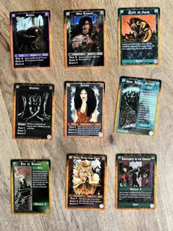 1995 WHITE WOLF - RAGE CCG CARD LOT - 63 CARD LOT - SEPT / COMBAT / OTHERS #2 - Image 2