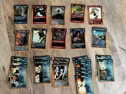 1995 WHITE WOLF - RAGE CCG CARD LOT - 65 CARD LOT - SEPT / COMBAT / OTHERS - Image 3