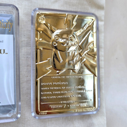 Pokemon 23K Gold Plated PIKACHU Trading Card 1999 Burger King Limited Edition - Image 3