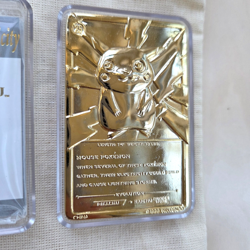 Pokemon 23K Gold Plated PIKACHU Trading Card 1999 Burger King Limited Edition - Image 5