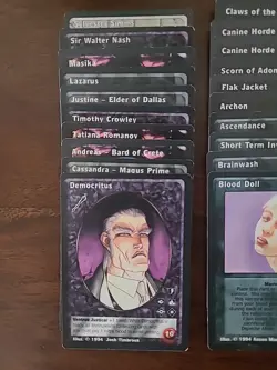 Vampire The Eternal Struggle Jyhad CCG First Edition 1994 63 Card Lot V:TES - Image 3