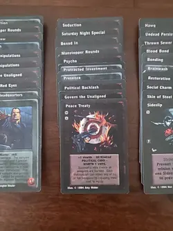 Vampire The Eternal Struggle Jyhad CCG First Edition 1994 63 Card Lot V:TES - Image 5