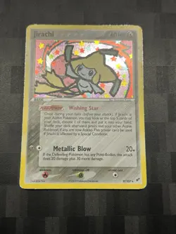 Pokemon TCG Jirachi EX Deoxys Holo Card 9/107 Rare Lp Condition - Image 2