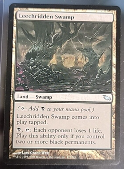 MTG Leechridden Swamp - Shadowmoor Card # 273 - Image 1