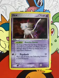 Mew 4/17 Pop Series 4 Pokemon Holo Card Organized Play, LP MP+ Condition - Image 1