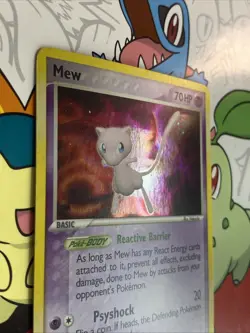 Mew 4/17 Pop Series 4 Pokemon Holo Card Organized Play, LP MP+ Condition - Image 3