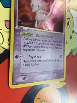 Mew 4/17 Pop Series 4 Pokemon Holo Card Organized Play, LP MP+ Condition - Image 4
