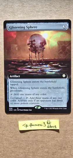 Glistening Sphere (Extended Art) Commander: Phyrexia: All Will Be One Regular - Image 1