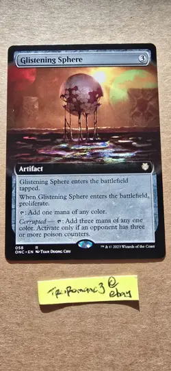 Glistening Sphere (Extended Art) Commander: Phyrexia: All Will Be One Regular - Image 2