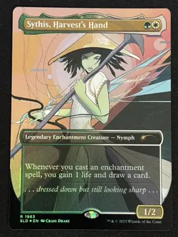 1x MTG Sythis, Harvest's Hand (Rainbow Foil) - Secret Lair Drop Series (SLD) - Image 3