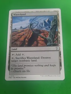 MTG Wasteland (White Border) (115) | NM | Mystery Booster 2 - Image 1