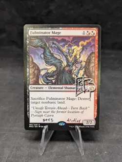 Fulminator Mage- 193/249 -MTG- Modern Masters 2015 -Rare -Signed by Artist- LP A - Image 1