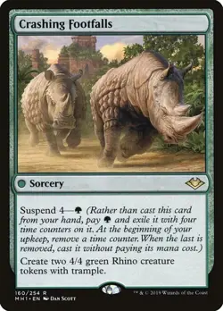 1x NM Crashing Footfalls - Modern Horizons [MTG] pack fresh - Image 1