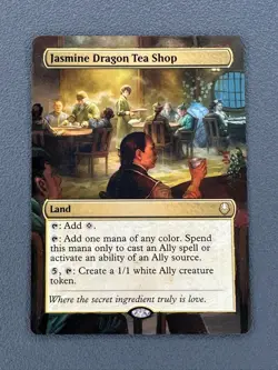 Jasmine Dragon Tea Shop MTG Avatar: The Last Airbender Hand Painted Altered Art - Image 1