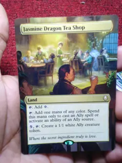 Jasmine Dragon Tea Shop MTG Avatar: The Last Airbender Hand Painted Altered Art - Image 2