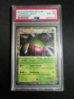 PSA 8 Yanmega 98/102 Prime -Graded Pokemon Card- HGSS Triumphant - Image 1