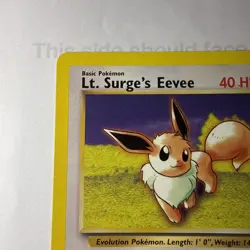 Lt. Surge's Eevee 51/132 Gym Challenge Uncommon Pokemon Card - Image 2