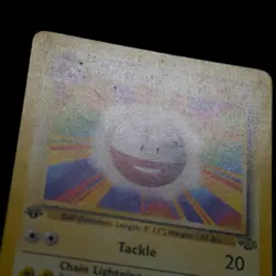 1st Edition MISPRINT/ERROR Electrode 18/64 Jungle Pokemon Card - MP CONDITION! - Image 4