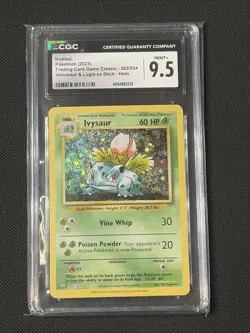 2023 Pokemon TCG Ivysaur Holo Venusaur & Lugia Ex Deck CGC 9.5 Mint+ - Image 1