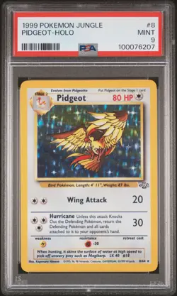 1999 POKEMON JUNGLE #8 PIDGEOT-HOLO PSA 9 - Image 1