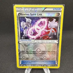 Mewtwo Spirit Link 144/162 Reverse Holo Breakthrough Pokemon Trading TCG - Image 1