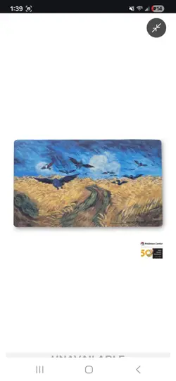 Pokemon Center x Van Gogh Museum Corviknight Playmat 24x14 - Image 3