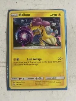 Raikou SM Lost Thunder (Cracked Ice) 79/214 - Pokemon TCG Deck Exclusive - - Image 1