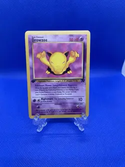Pokemon Drowzee Common 1st Edition Team Rocket 54/82 NM Vintage - Image 1