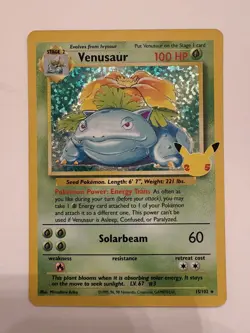 Venusaur 15/102 Celebrations: Classic Collection Holo Pokemon - Image 1