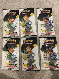 6x Pokemon TCG: First Partner Pack (2x Alola, 2x Sinnoh, 2x Unova) - Image 1