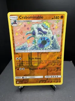 Pokemon TCG SM Unbroken Bonds Crabominable 105/214 Reverse Holo Rare NM! - Image 1