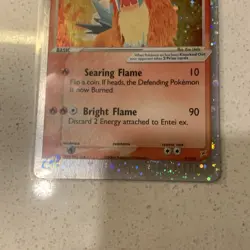 Pokemon TCG Holo Ultra Rare Entei Ex 91/95 Team Magma Vs Team Aqua LP - Image 3