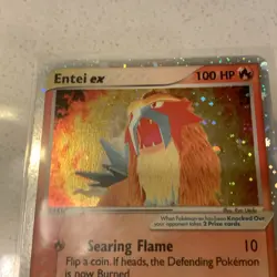 Pokemon TCG Holo Ultra Rare Entei Ex 91/95 Team Magma Vs Team Aqua LP - Image 4