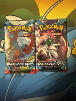 Pokemon Paradox Rift Booster Packs 2 Packs Factory Sealed - Image 1