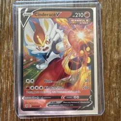 2021 Pokemon, Fusion Strike, #044/264 Cinderace V, Holo Ultra Rare - Image 2