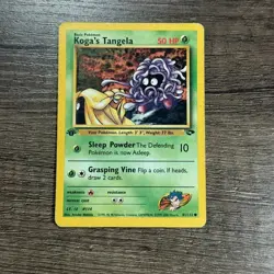 Koga's Tangela 081/132 Common Gym Challenge 1st Edition LP Pokemon TCG - Image 1