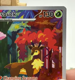 Pokemon TCG Sawsbuck Illustration Rare 166/162 SV05 Temporal Forces - Image 4