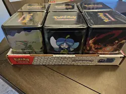 Pokemon TCG: Stacking Tins 2025 Factory Sealed 6 Tin Box With Store Display Case - Image 4
