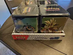 Pokemon TCG: Stacking Tins 2025 Factory Sealed 6 Tin Box With Store Display Case - Image 5