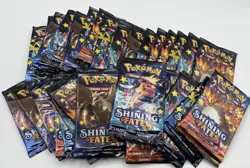 Lot Of 36 Booster Packs - Pokemon Shining Fates FACTORY SEALED PACKS! NO RESERVE - Image 1