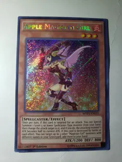 Yugioh Apple Magician Girl MVP1-ENS15 Secret Rare 1st Edition Near Mint - Image 1