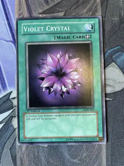 Yugioh! Violet Crystal LOB-042 1st Edition Common NM - Image 1