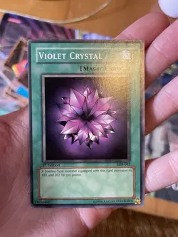 Yugioh! Violet Crystal LOB-042 1st Edition Common NM - Image 3