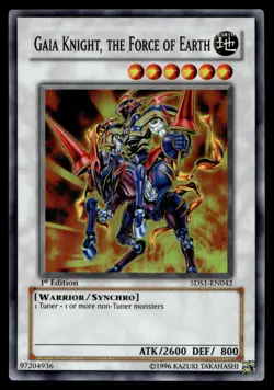 GAIA KNIGHT, THE FORCE OF EARTH 5DS1-EN042 STARTER DECK: YU-GI-OH! 5D'S YU-GI-OH - Image 1