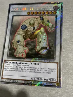 Yu-Gi-Oh! TCG Colossal Fighter RA03-EN200 Platinum Secret Rare NM/M - Image 2