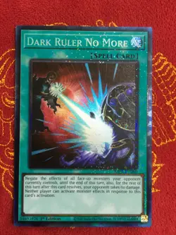 Dark Ruler No More Prismatic Collector's Rare RA01-EN060 Yugioh LP - Image 1