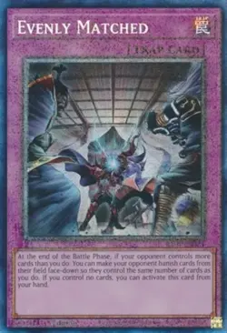 Yugioh! Evenly Matched - RA01-EN074 - Prismatic Collector's Rare - 1st Edition N - Image 1