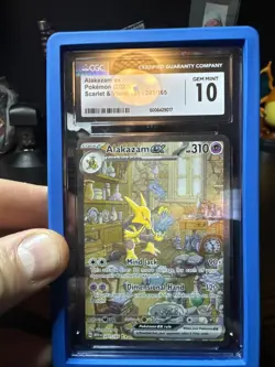 Pokemon Alakazam EX TCG Scarlet Violet-151 Holo Full Art Card 201/165 - Image 1
