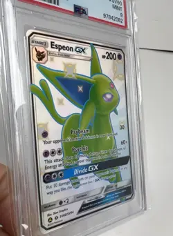 Espeon GX SV60/SV94 Hidden Fates Shiny PSA 9 Mint Pokemon Card Holo Rare Gem - Image 3